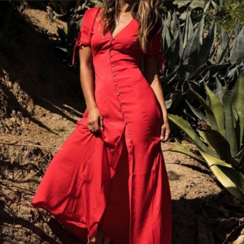 Red Express Maxi Dress
